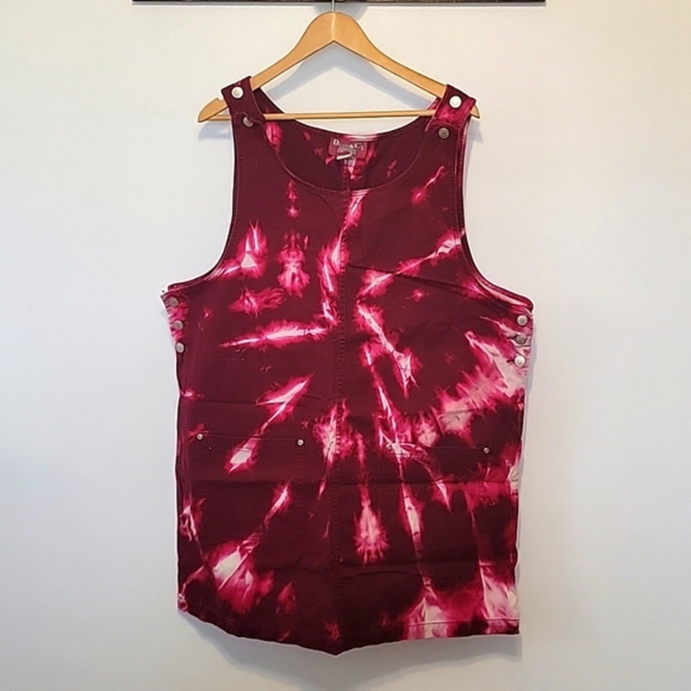Vintage Cranberry‎ denim bleached rompers dress 1x Denim & Co.